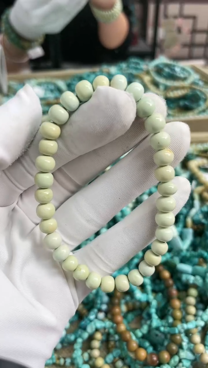 【闪购商品】绿松石珠宝奇石未镶嵌6mm+