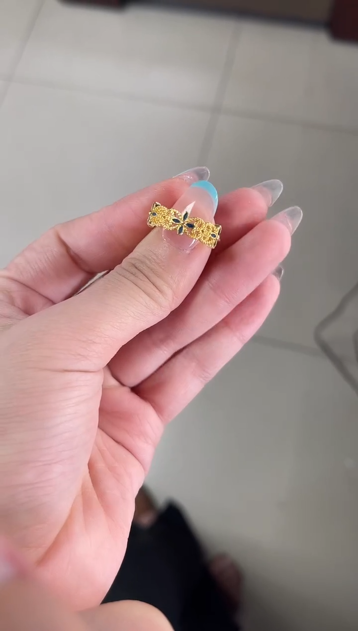 ❤****❤，珐琅戒指-孤品