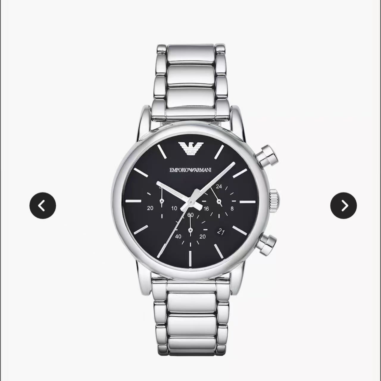 Emporio Armani安普里奥.阿玛尼男士石英表黑色40MM AR1853