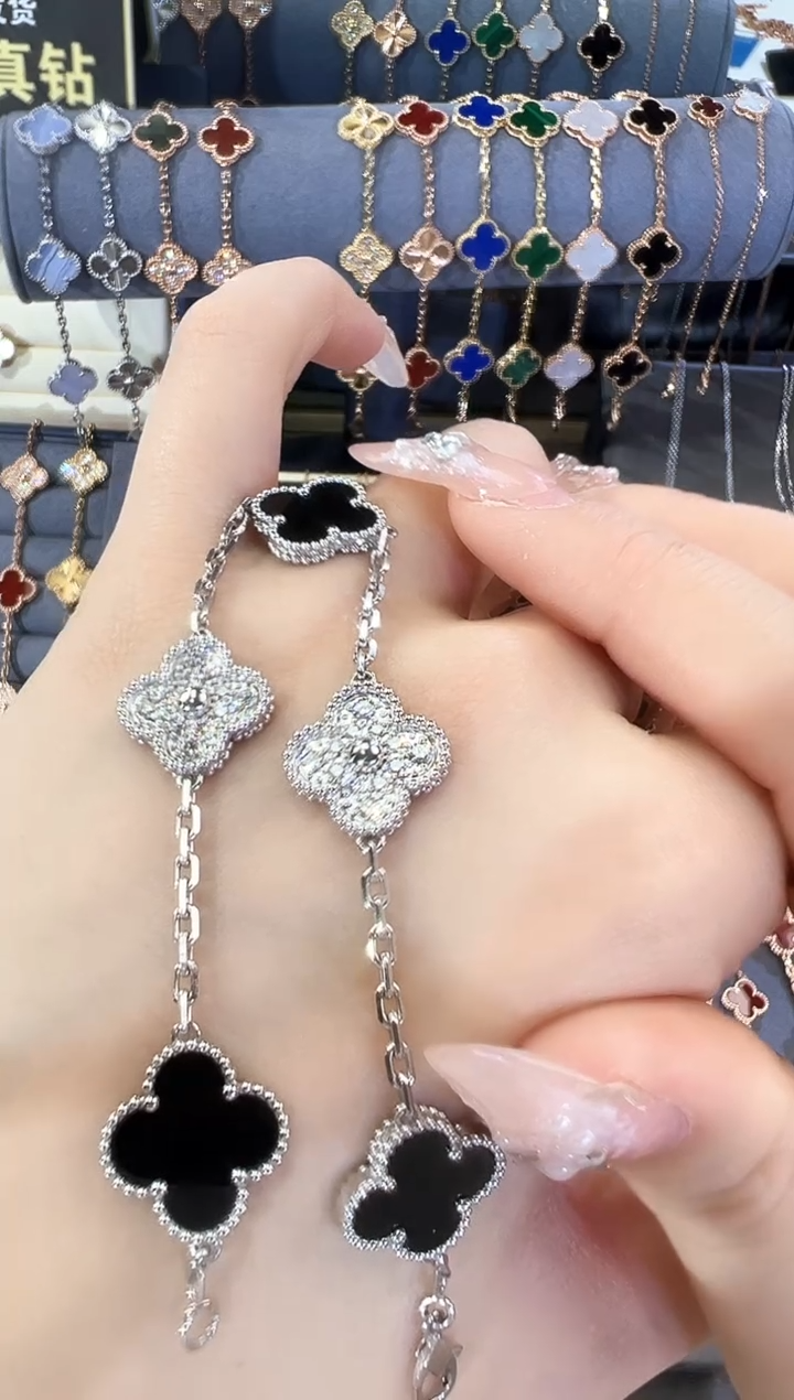 【闪购商品】玛瑙/玉髓手链18K金镶嵌手链