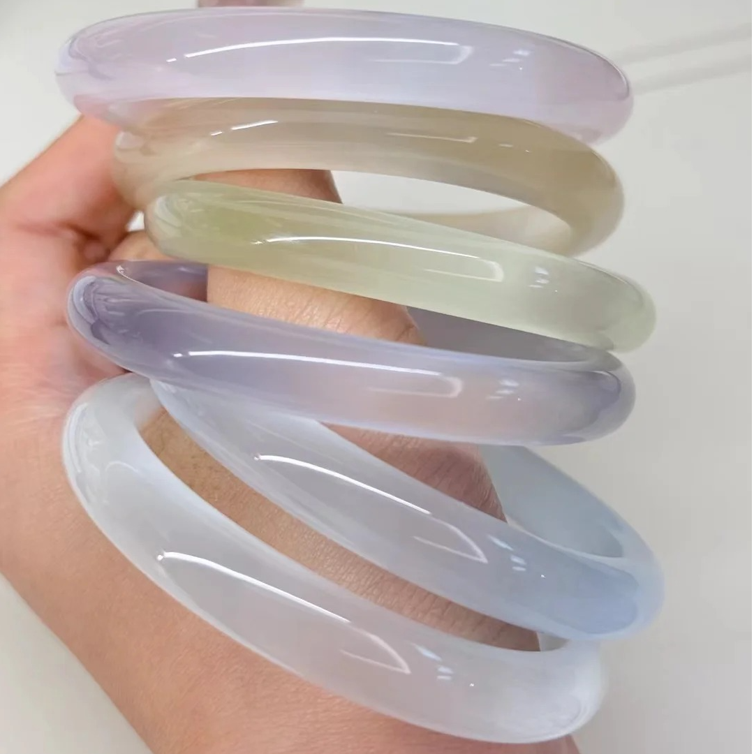 非金属莫桑石手镯 天然精品猫眼石（拍一发三）