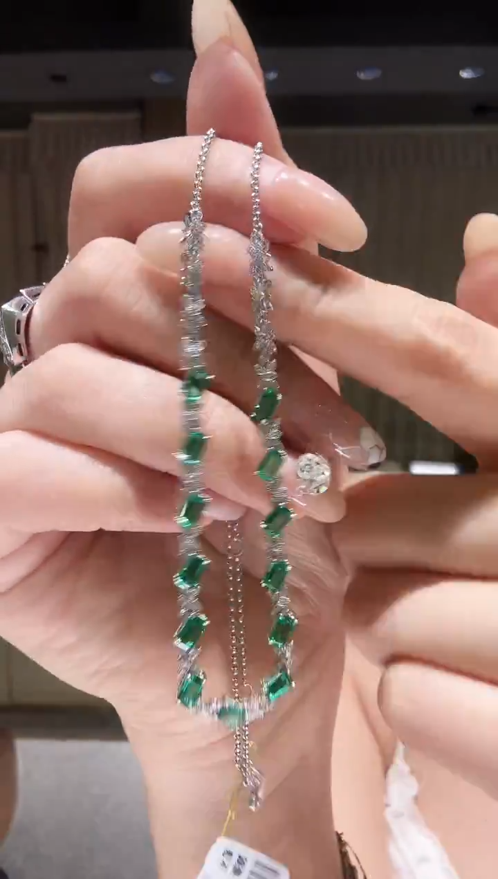 铂Pt950镶嵌项链钻石AY0475-PT-45