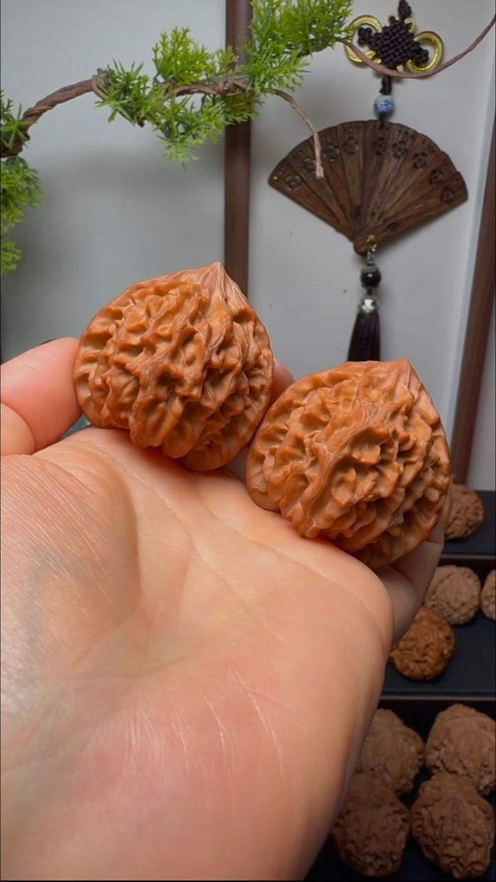 把件文玩核桃龙门涧货头 边42
