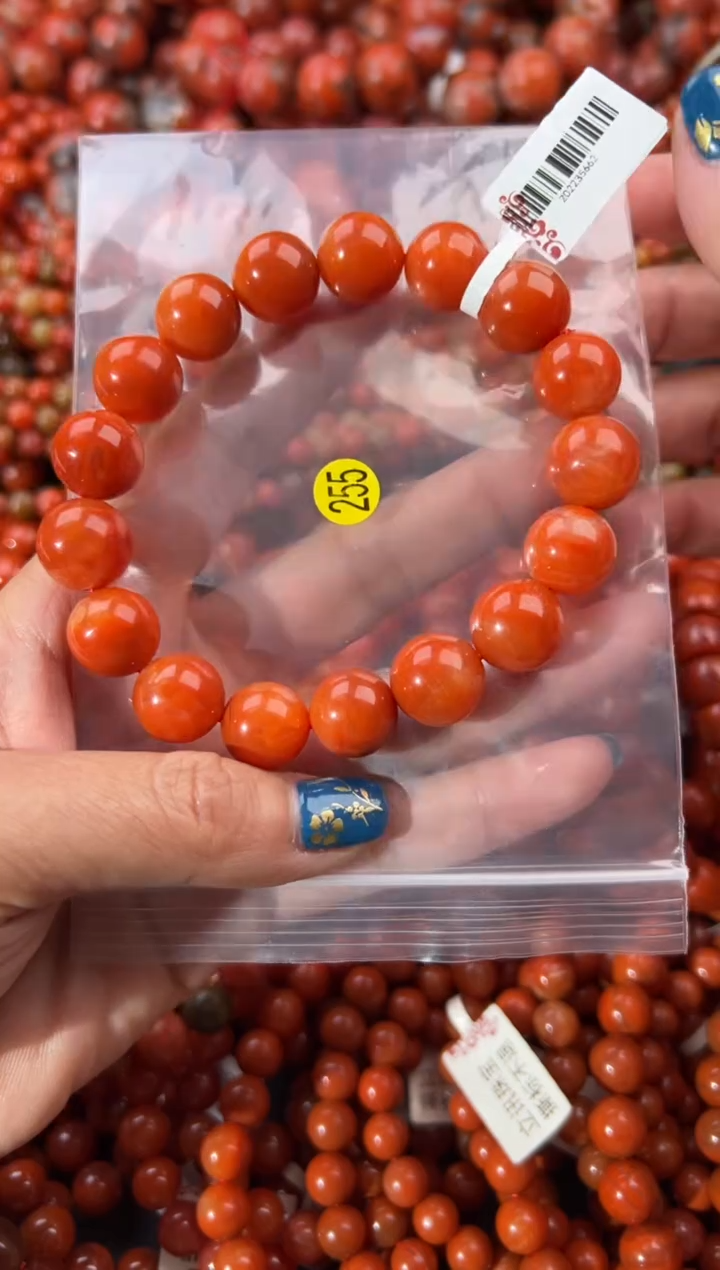 未镶嵌手串南红玛瑙13+