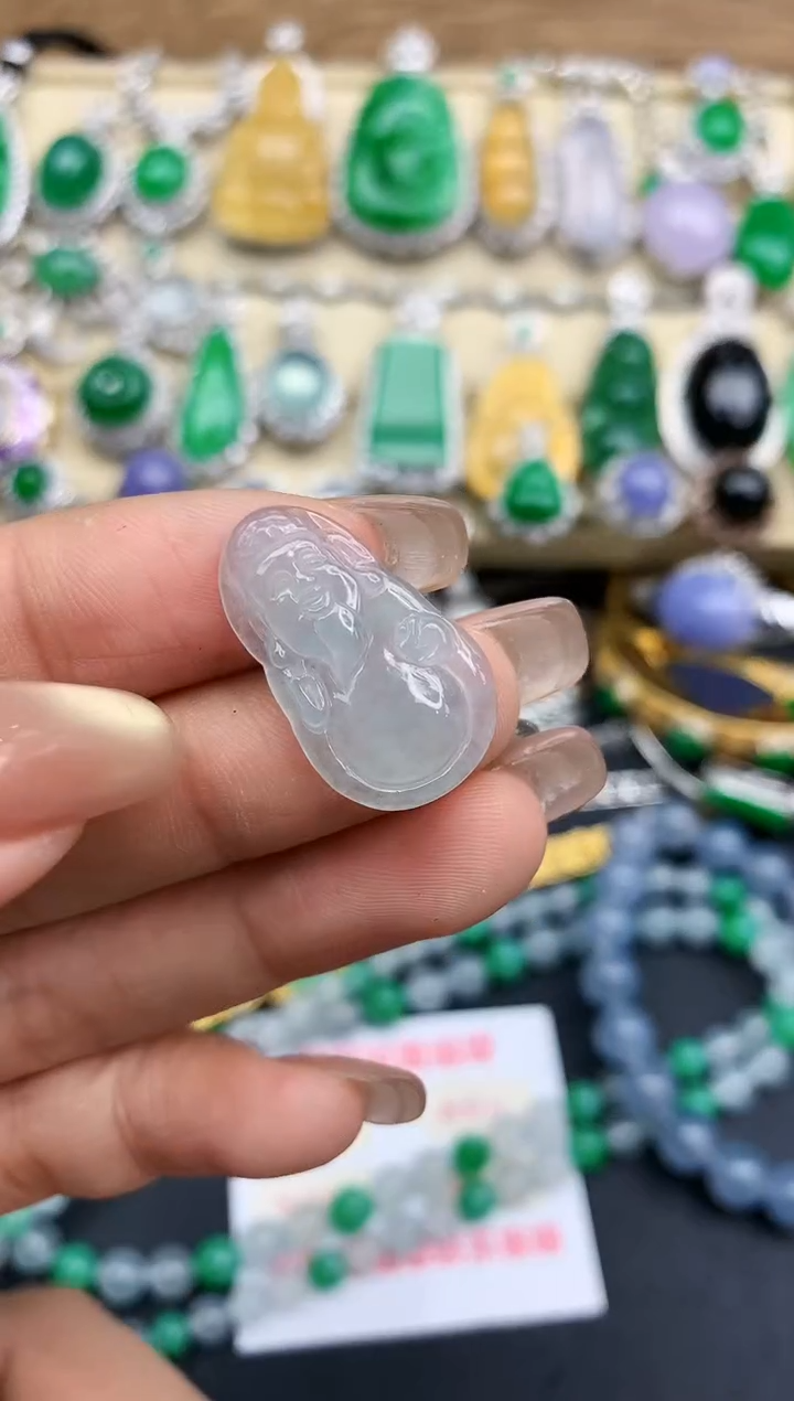 颈饰未镶嵌翡翠129-中国好珍宝