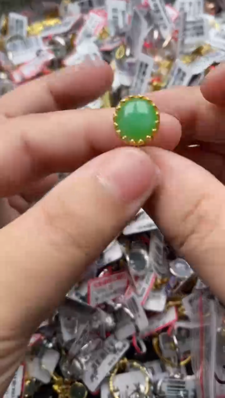 【闪购商品】翡翠戒指银S925镶嵌55555---4