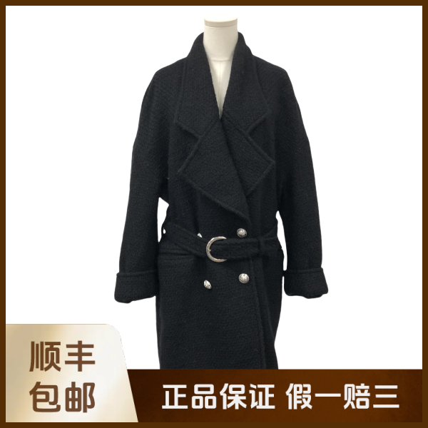 妃鱼/巴尔曼/羊毛/大衣/95新/沐八05