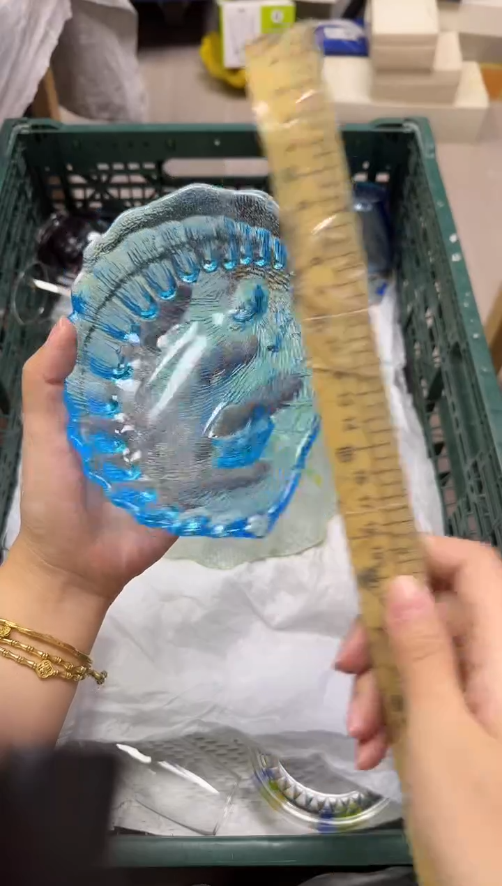 手工艺品玻璃大**葱312瑕疵
