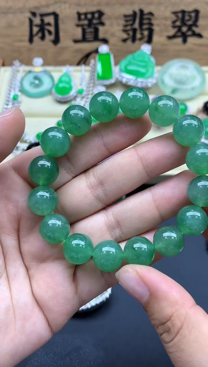 未镶嵌手链翡翠640-春日珠宝
