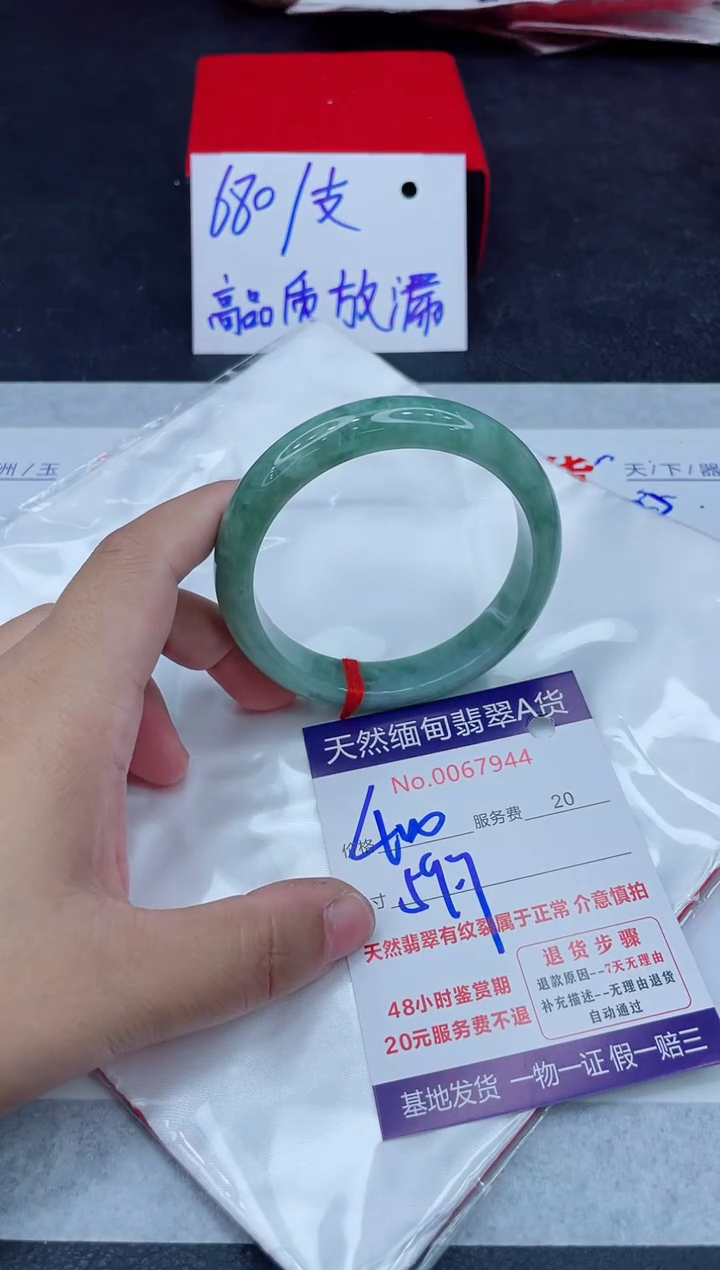 未镶嵌手镯翡翠680.000