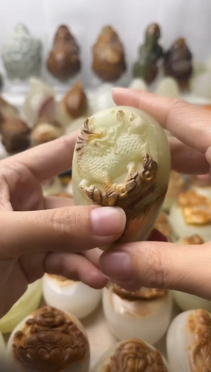 石材古青石棉纹正常不退换麒麟微瑕