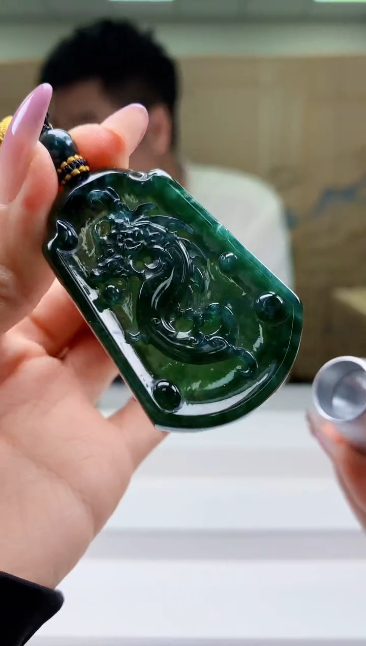 【闪购商品】定制翡翠未镶嵌5028ty-毛货挂件276