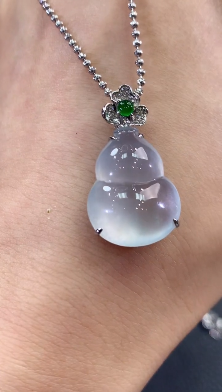 【闪购商品】翡翠吊坠(不含链)18K金镶嵌C88