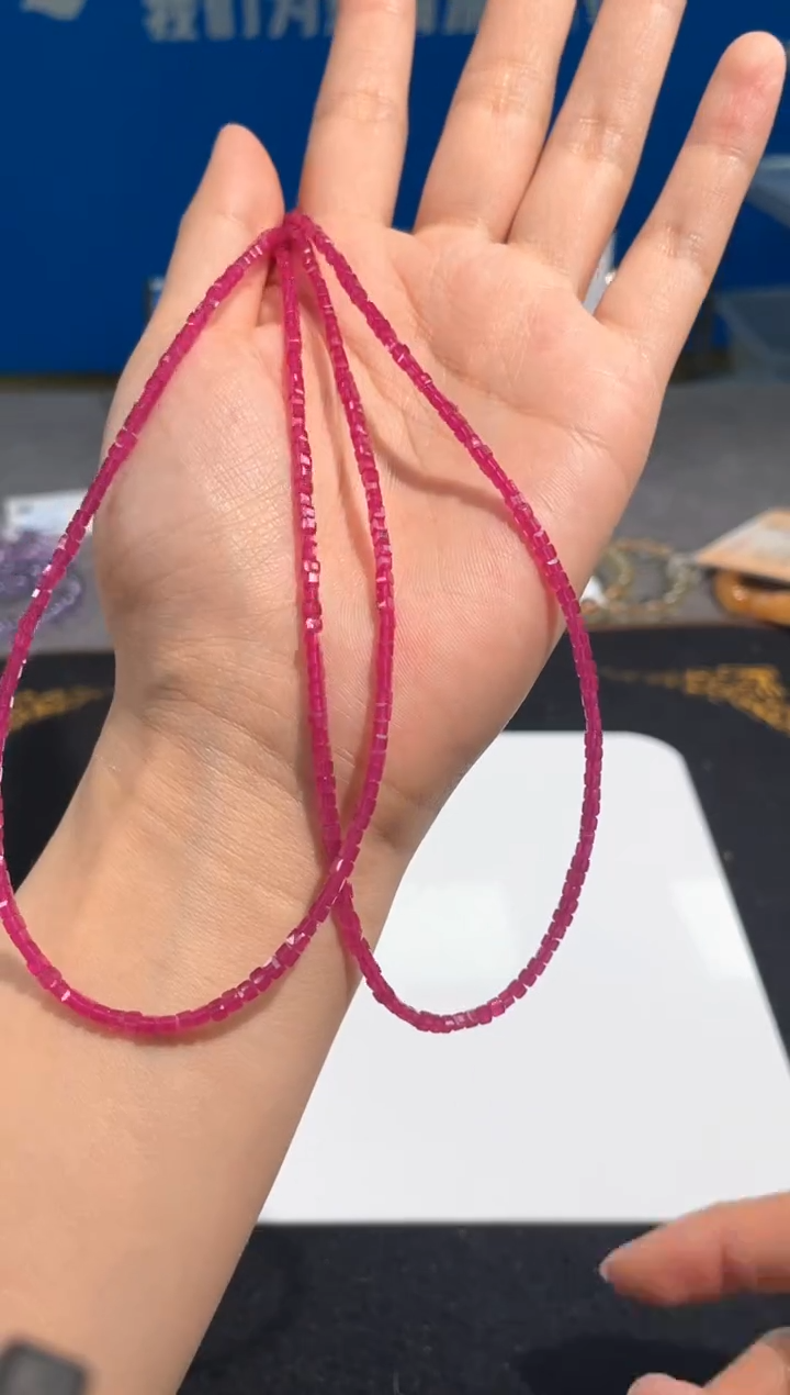 【闪购商品】水晶颈饰未镶嵌80号红锁骨链