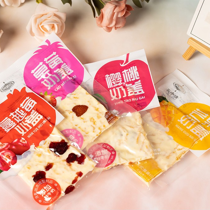 内蒙古特产水果口味果粒奶盖大片奶盖休闲零食奶酪