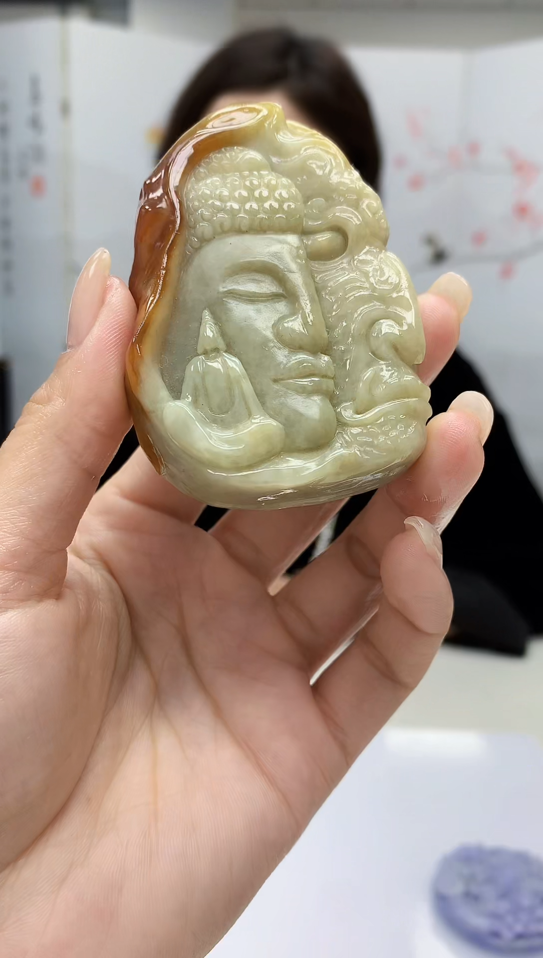 【闪购商品】定制翡翠未镶嵌4829lr-毛货挂件60