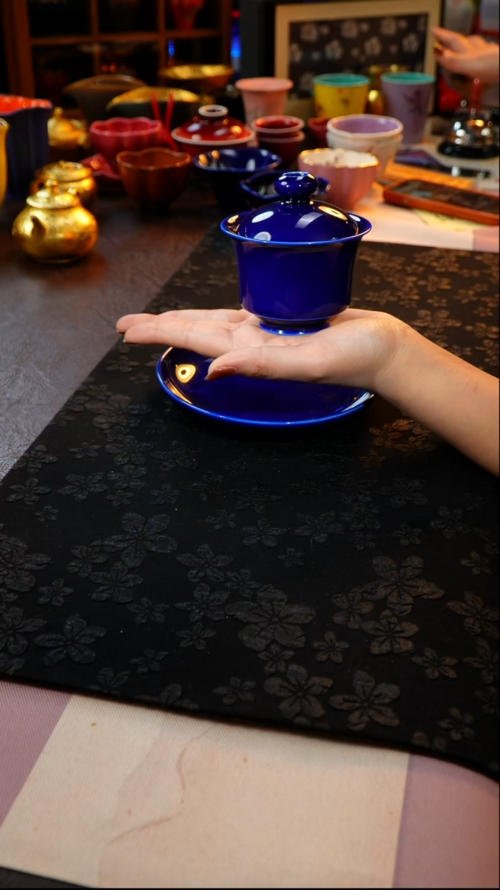 茶杯紫砂【宜景窑系列】盖碗