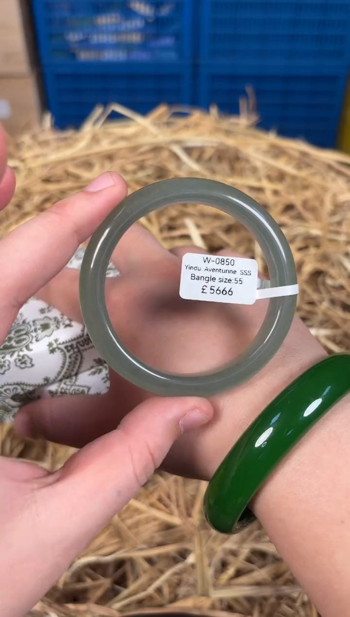 未镶嵌手镯石英质玉W0850