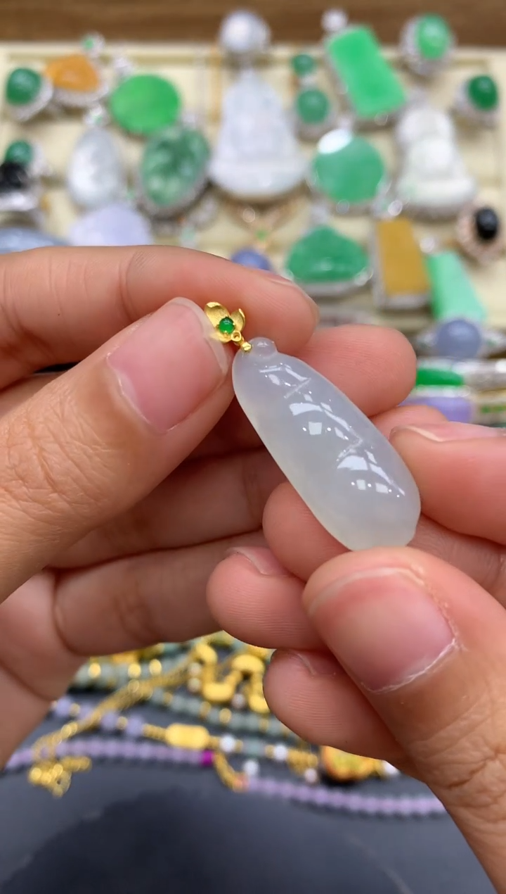 【闪购商品】翡翠颈饰18K金镶嵌97-中国好珍宝