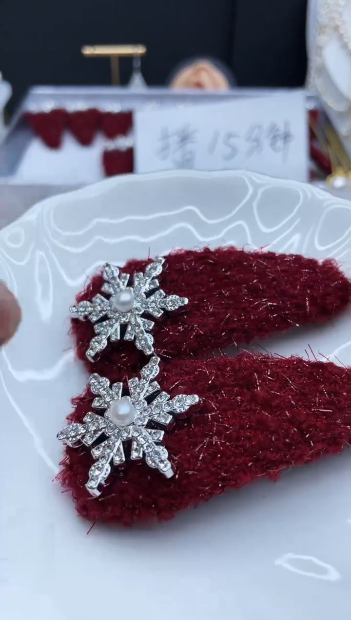 未镶嵌发饰淡水珍珠发夹多样性发其一