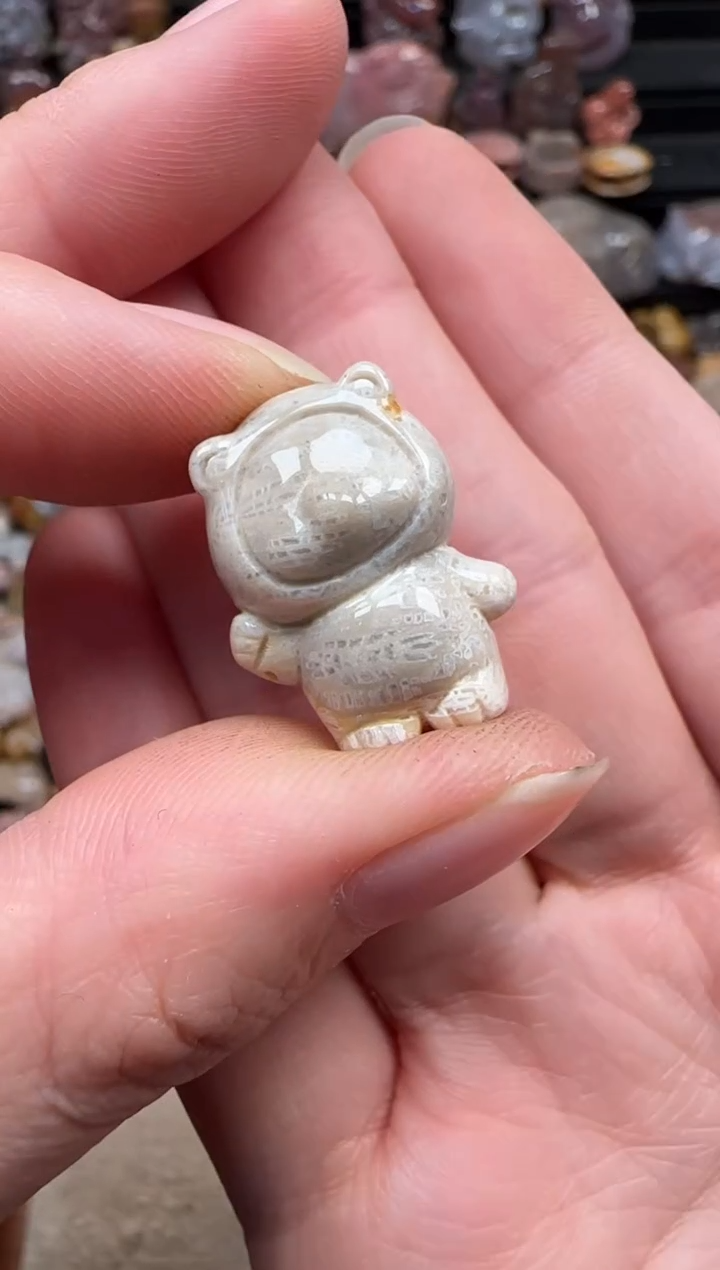 颈饰未镶嵌硅化珊瑚（珊瑚玉）107