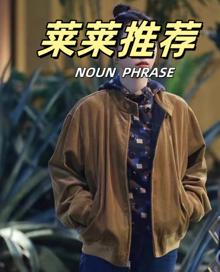 【小马灯芯绒】郑秀晶同款灯芯绒秋冬简约立领耐磨刺绣夹克