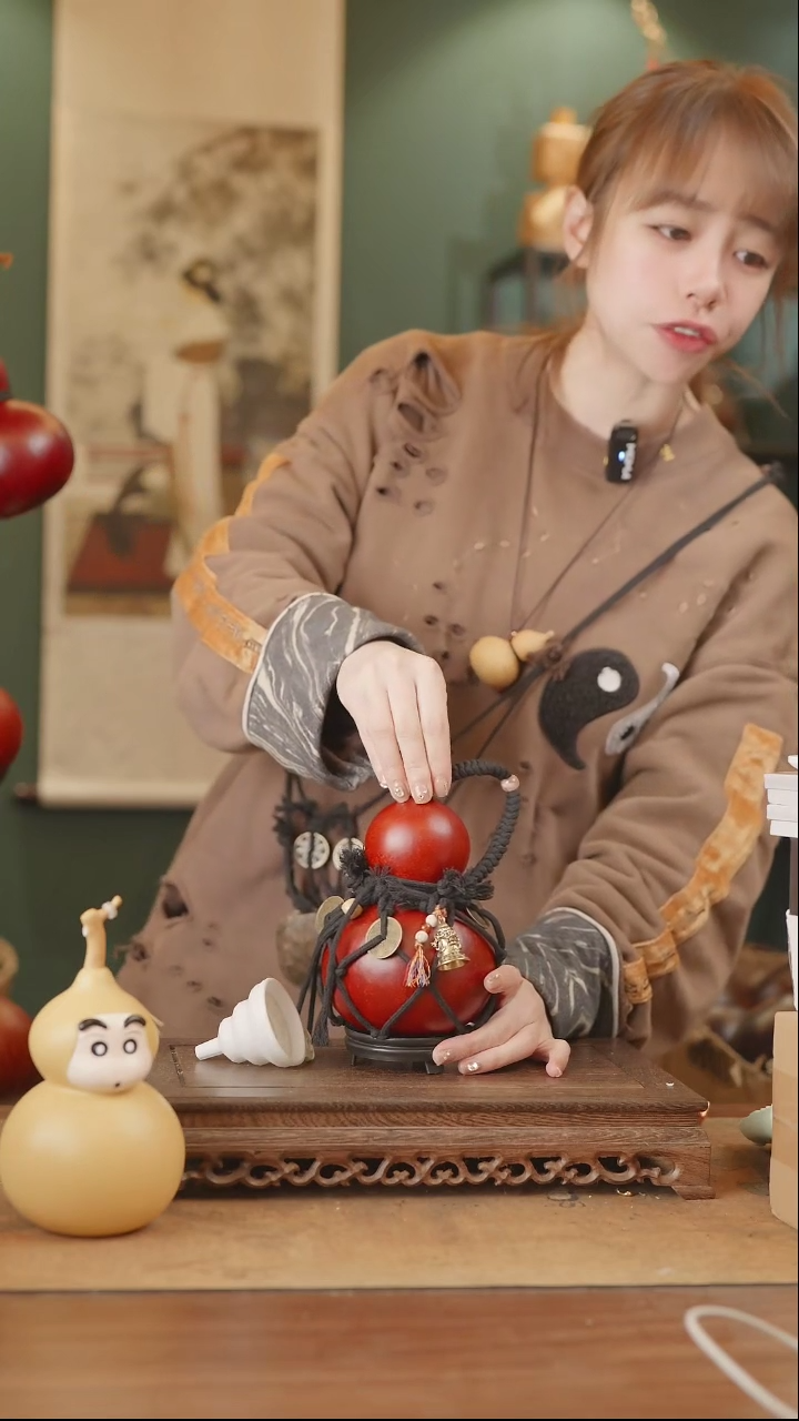 【闪购商品】16号精品天然大漆工艺防渗内胆酒葫芦~