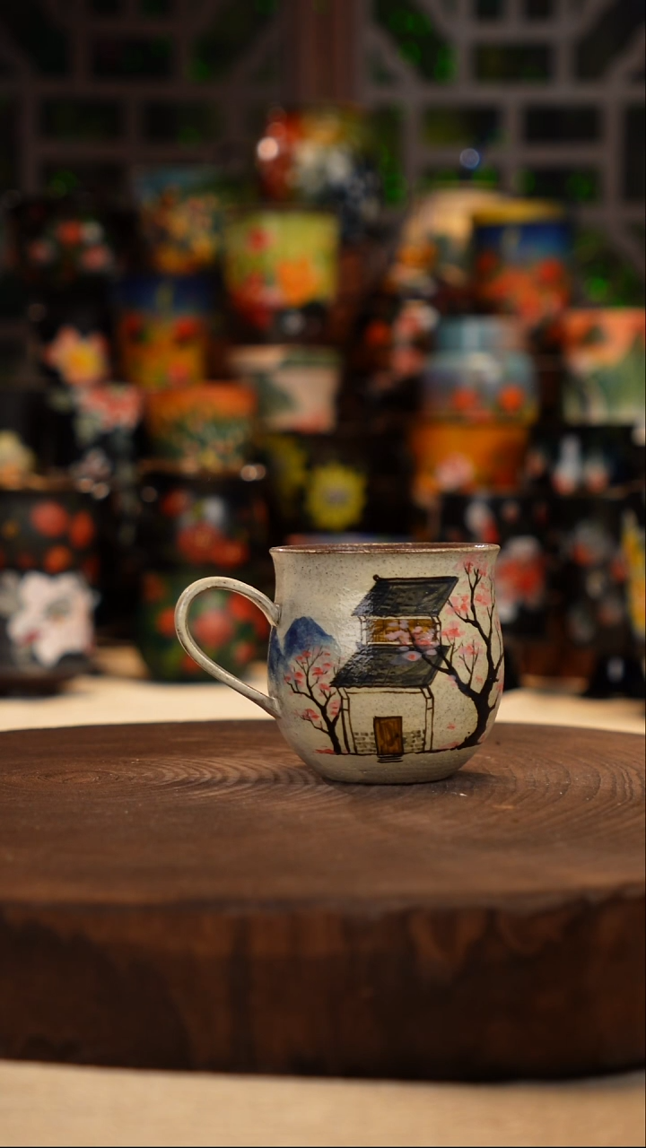 油画   釉下彩   杯子