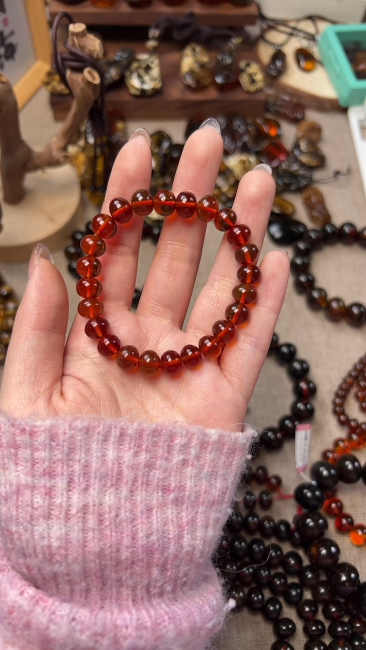 【闪购商品】琥珀手串未镶嵌抚顺琥珀