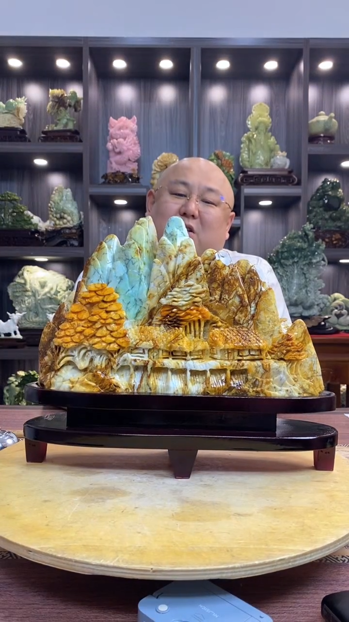 玉余*龙玉岫岩料手工雕刻装饰摆件居家送礼一物一图精品摆件