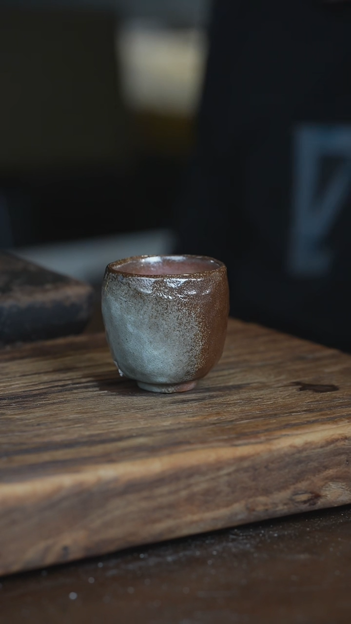 【闪购商品】无我浪鬼柴烧-捡漏手捏主人杯