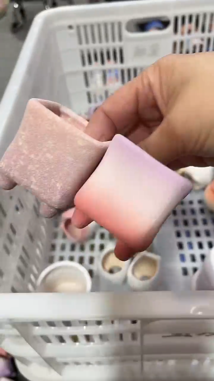 麦饭石粗陶多肉花盆4*4两个