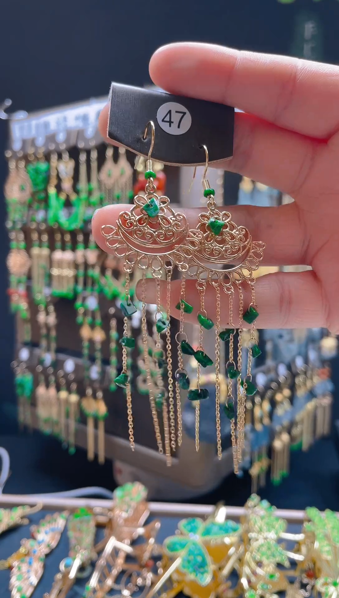 【闪购商品】翡翠耳饰合金078翡翠饰品