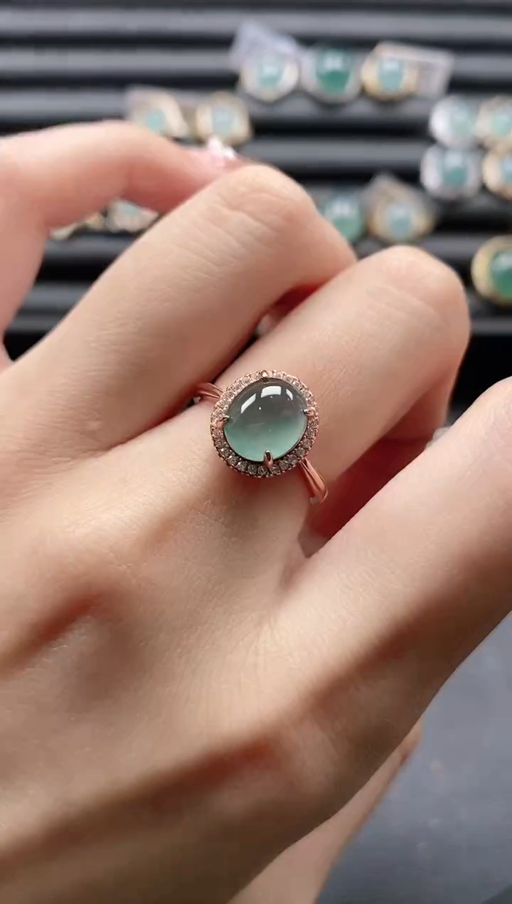 【闪购商品】翡翠戒指银S925镶嵌1111