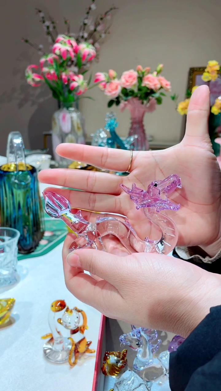 【闪购商品】琉璃手工艺品    紫色龙