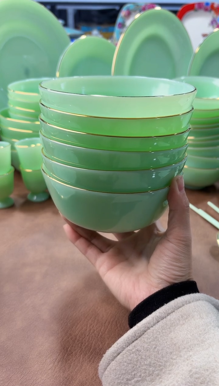 玉瓷 5.5英寸饭碗6个景德镇陶瓷