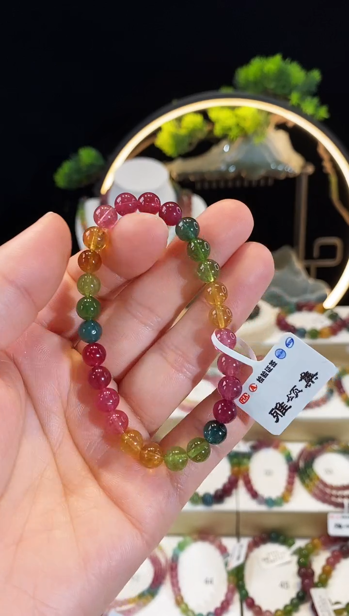 【闪购商品】碧玺手串未镶嵌G2615065素圈颜色微差
