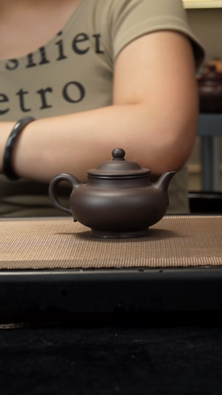 茶壶紫砂深井紫泥高攀180cc