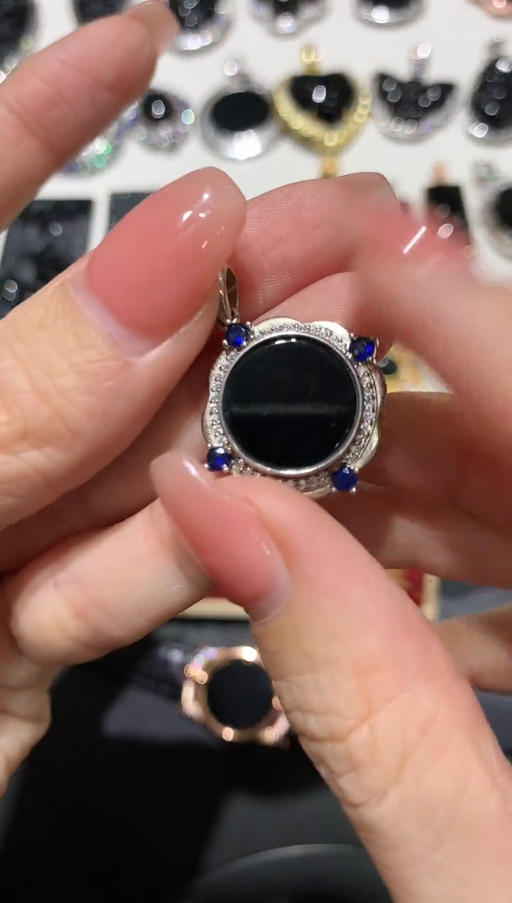 【闪购商品】翡翠吊坠(不含链)银S925镶嵌11多人多样性随机发货1件