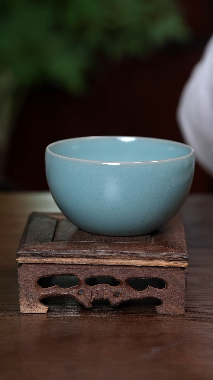 【闪购商品】宝丰清凉寺原产地汝瓷握足杯