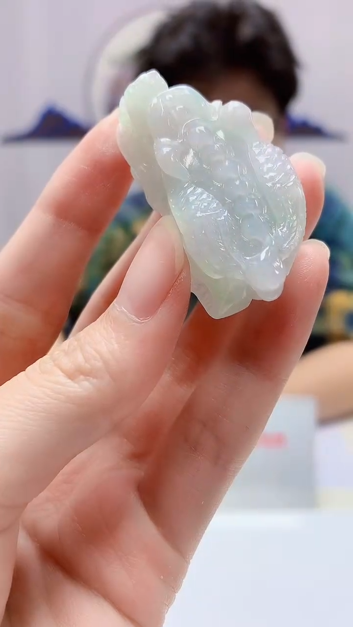 【闪购商品】定制翡翠未镶嵌4688zm-毛货挂件貔貅116