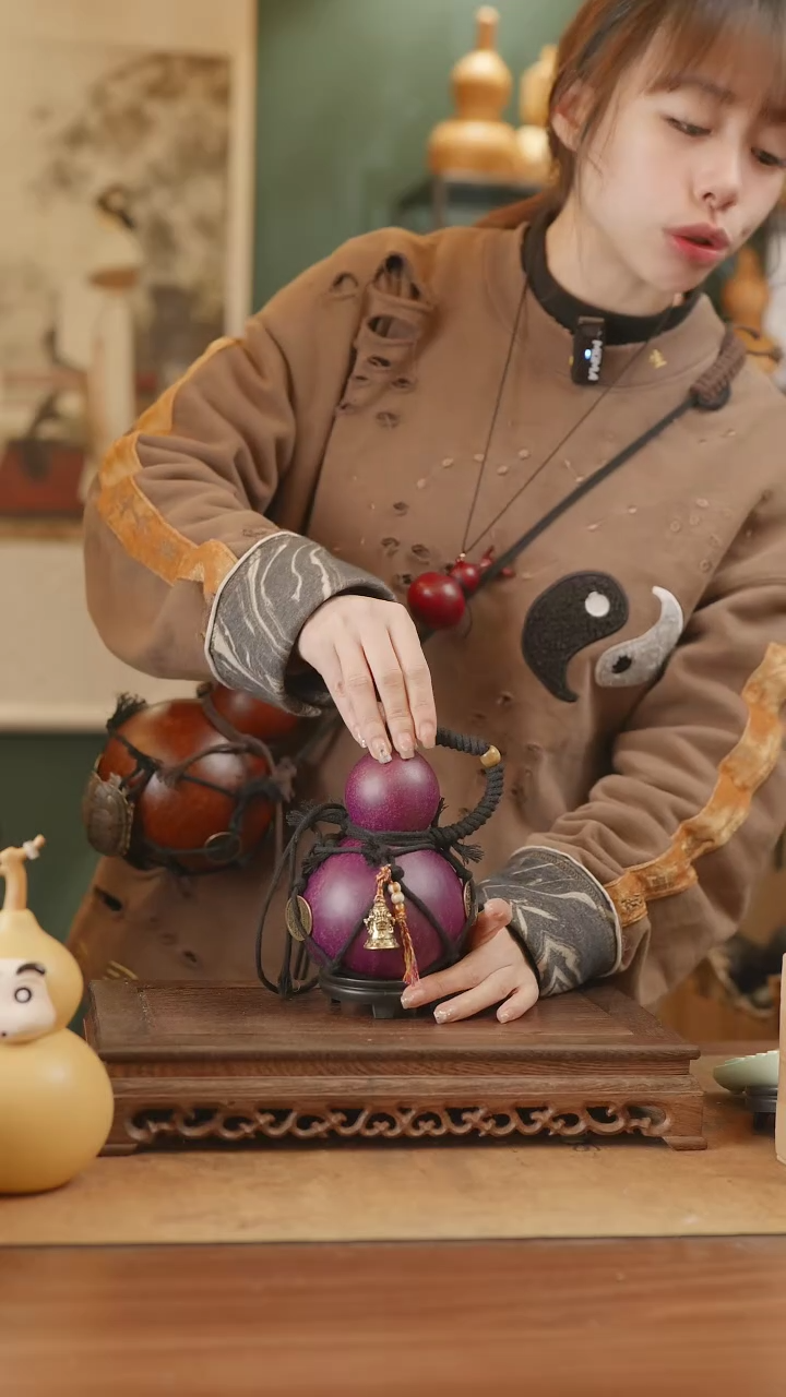 【闪购商品】227号精品天然大漆工艺防渗内胆酒葫芦~