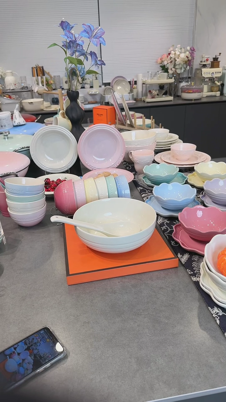 【闪购商品】瓷奶油白-大汤碗汤勺组合装