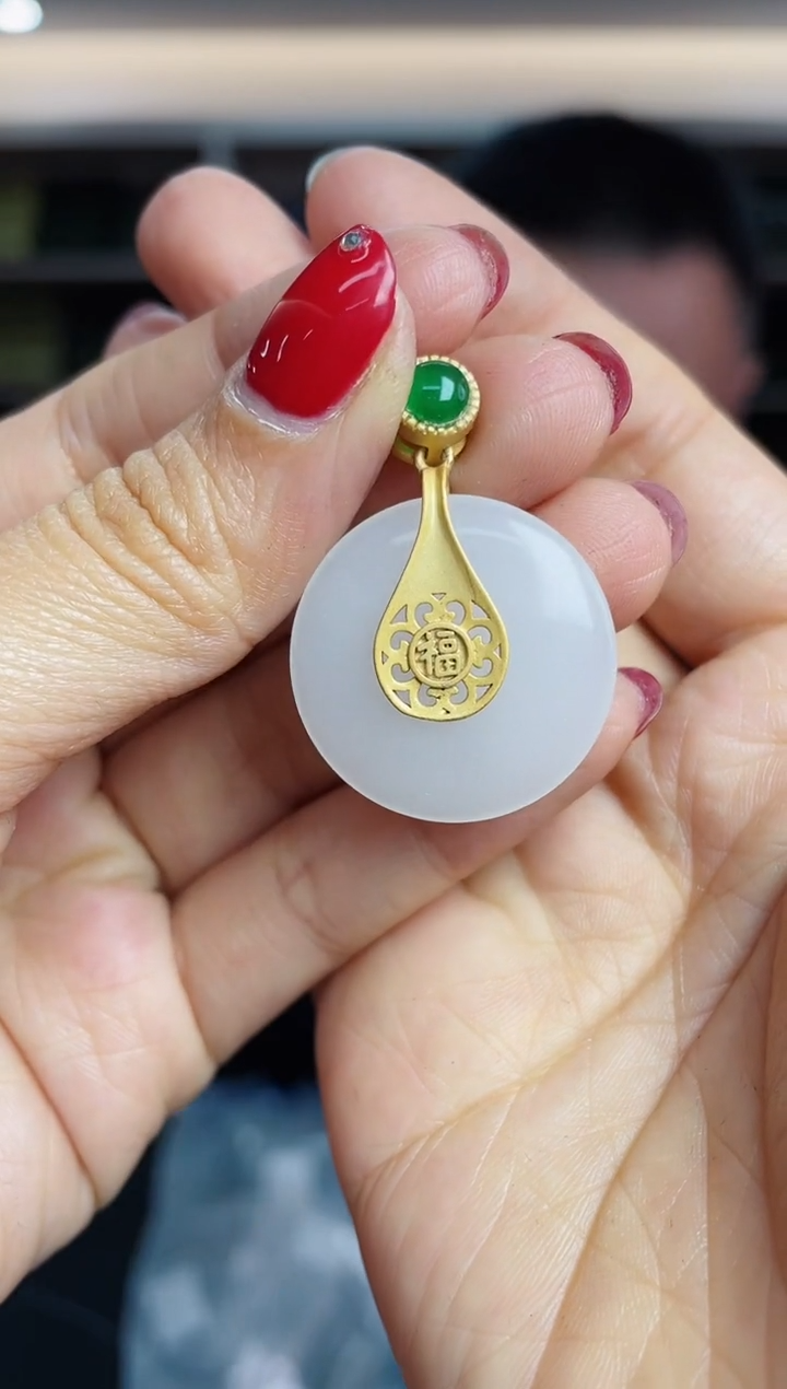 【闪购商品】和田玉·银S925镶嵌多样性发一件