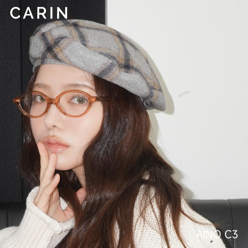 韩国直邮【周也同款】CARIN高级眼镜框AINO网红板材书呆子可配度数