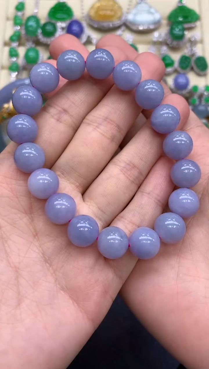 未镶嵌手串翡翠256-中国好珍宝