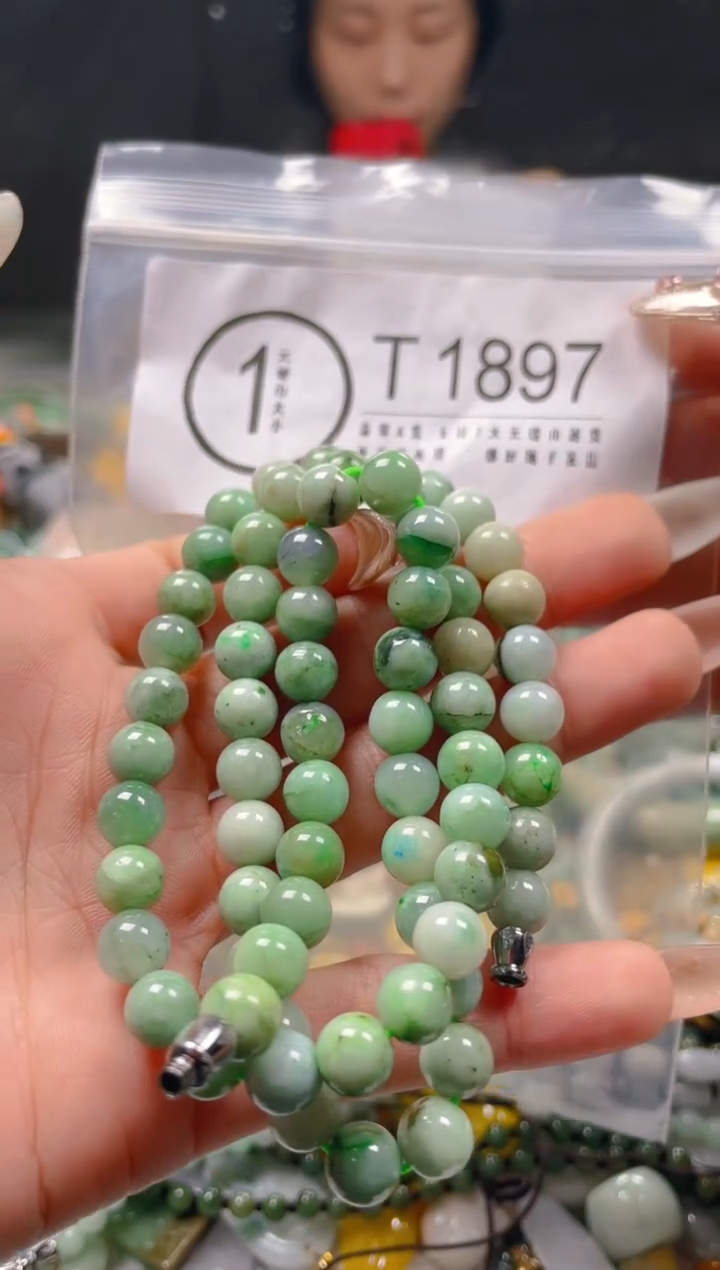 【闪购商品】翡翠颈饰未镶嵌7-8MM/T/翡翠A货一图一物