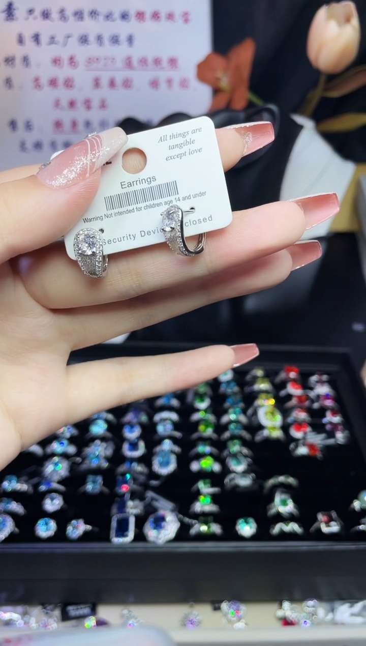 合成立方氧化锆925银编号F0128