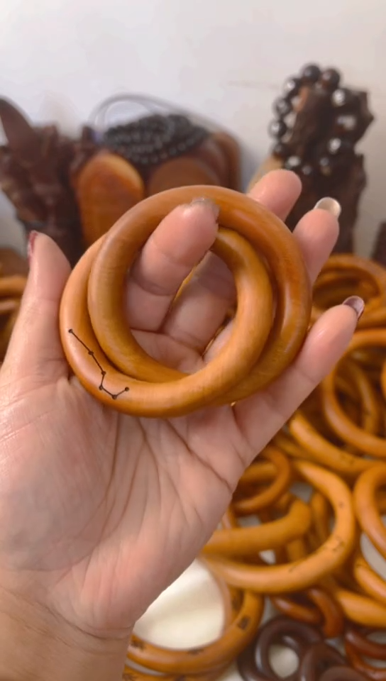 【闪购商品】枣木木雕乾坤圈50圈口一物一拍