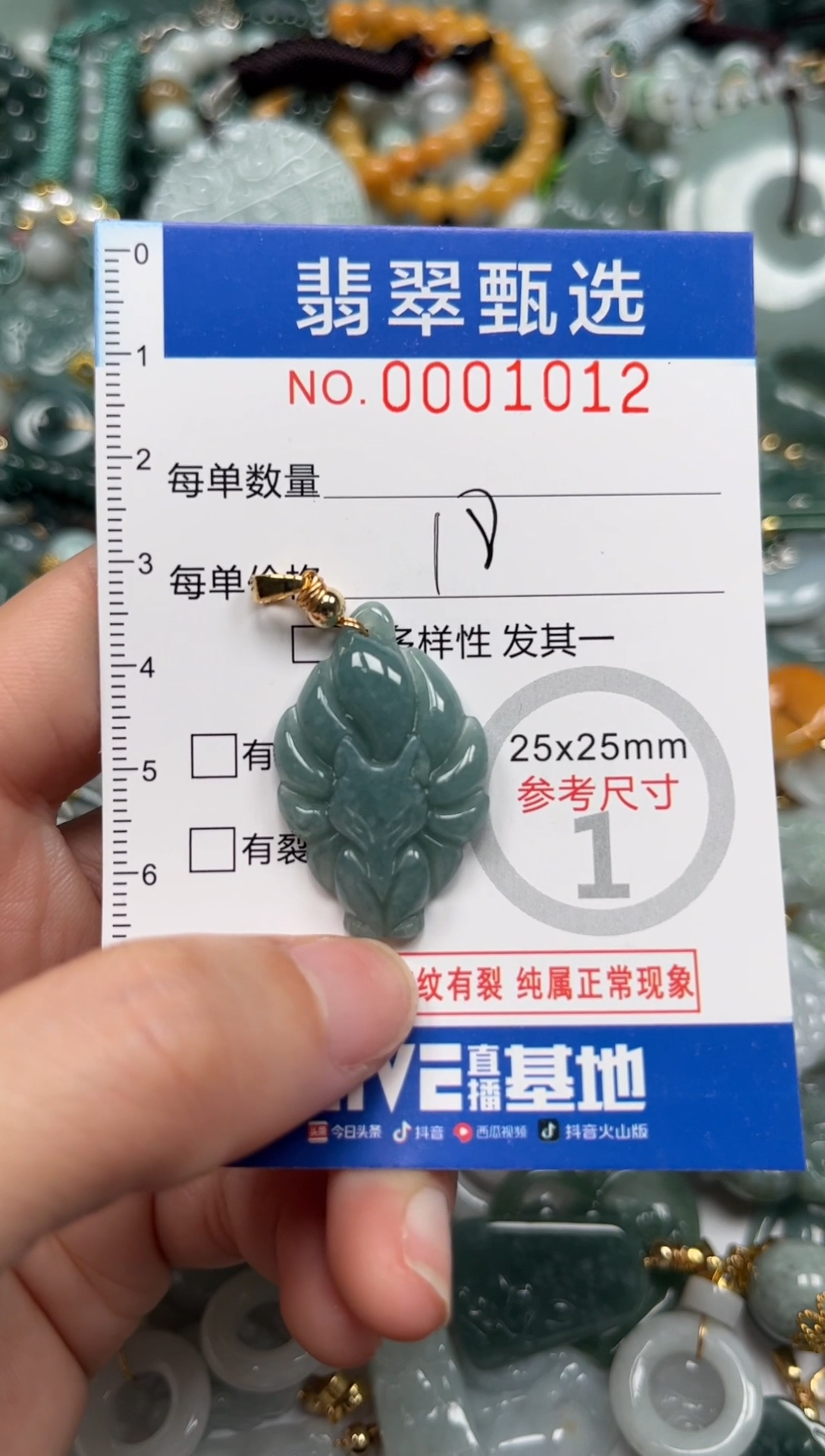【闪购商品】翡翠颈饰未镶嵌00..1012